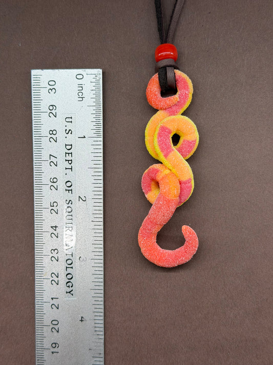 John Connworm - Peach Ring Gummy Worm Pendant 37