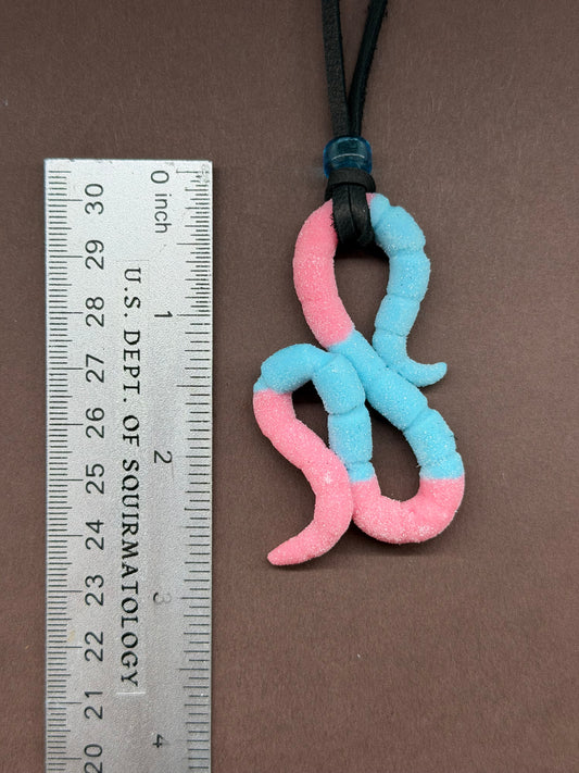 Squiggward - Gummy Worm Pendant 10