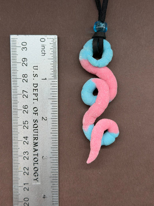Sir Squiggleton IV - Gummy Worm Pendant 14