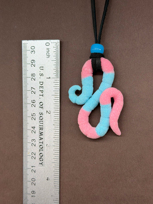 Squirmbob Squishpants - Gummy Worm Pendant 1
